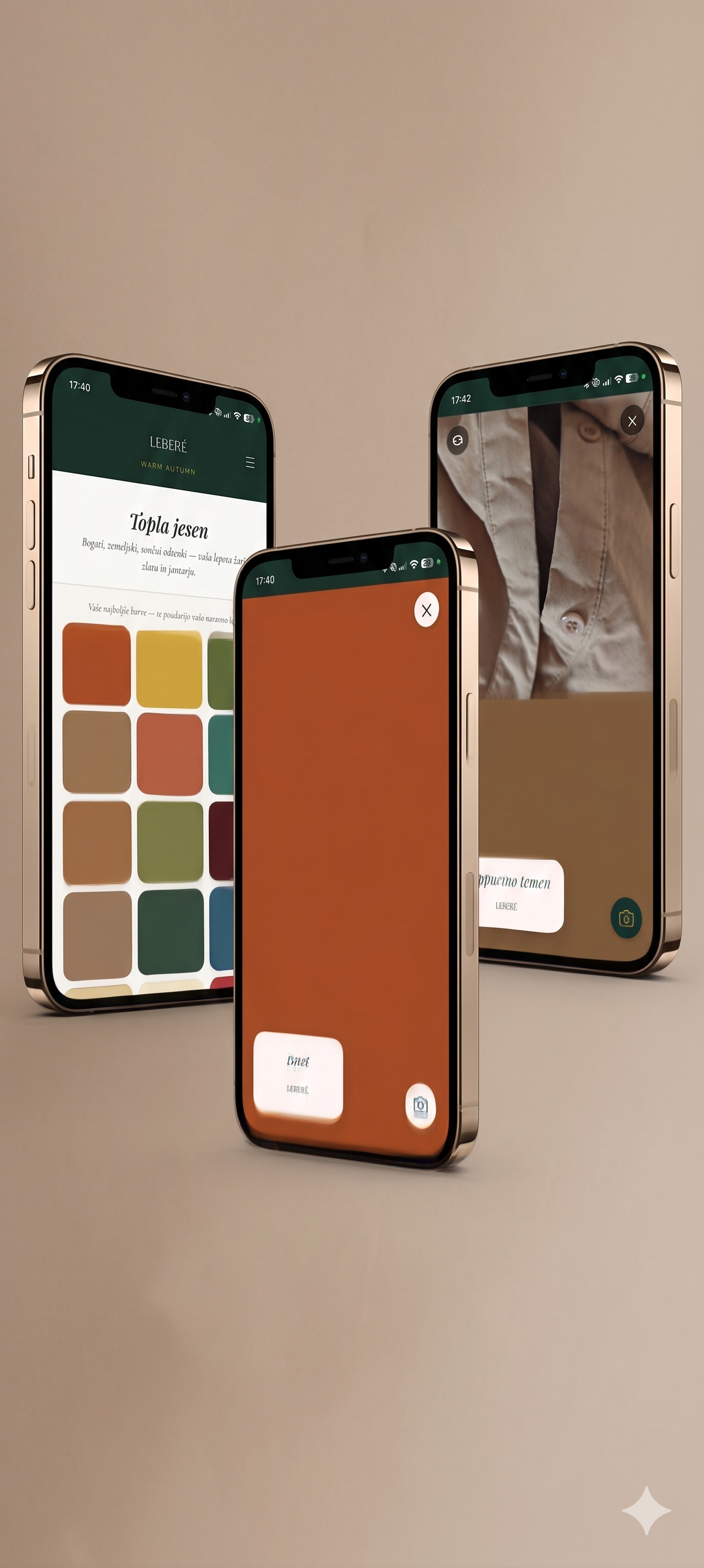 LEBERÉ Personal Color Palette App